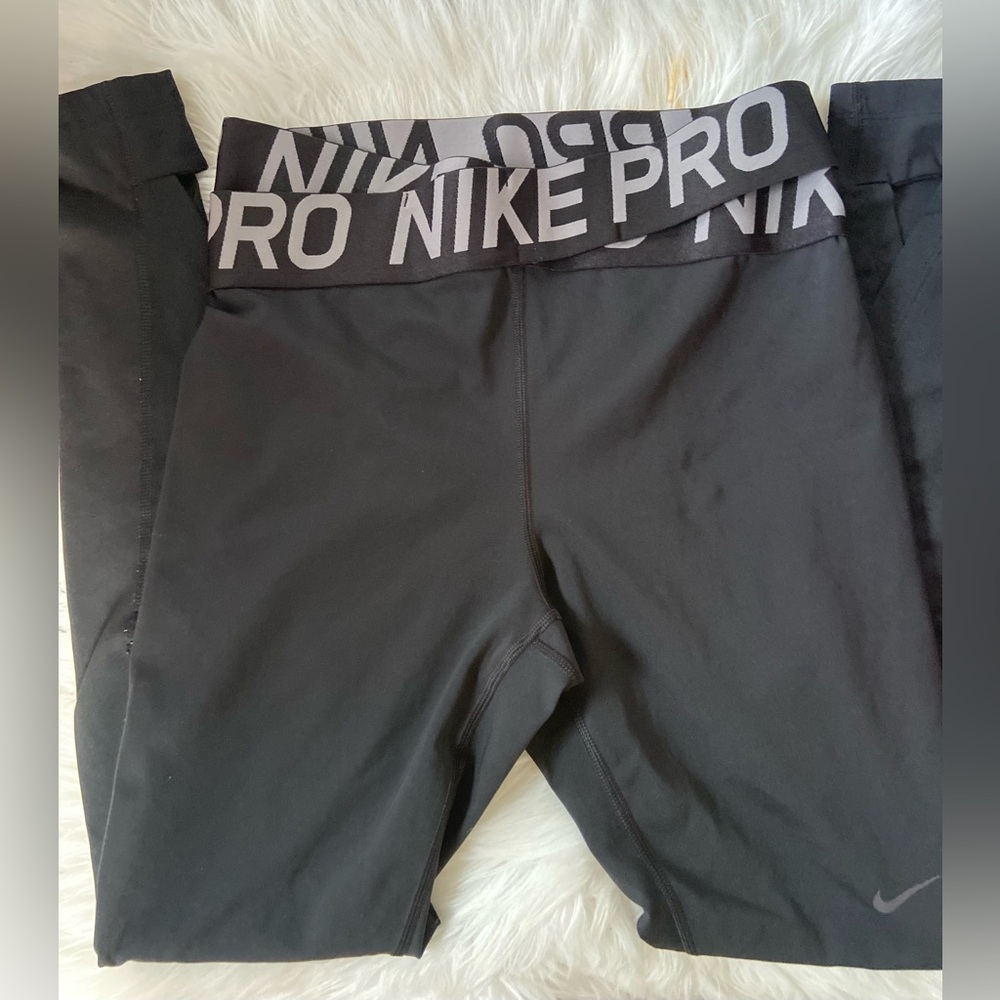 Nike Black Training Leggings View 3